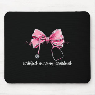 Certified Nursing Istant Cna Stethoscope Coquette Mouse Pad