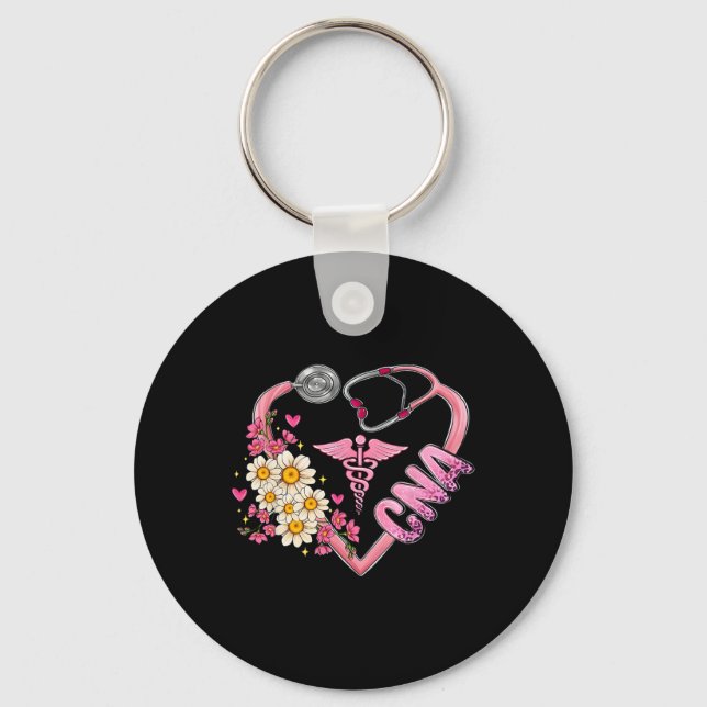 Certified Nursing Istant Cna Work Certified Nurses Keychain (Front)