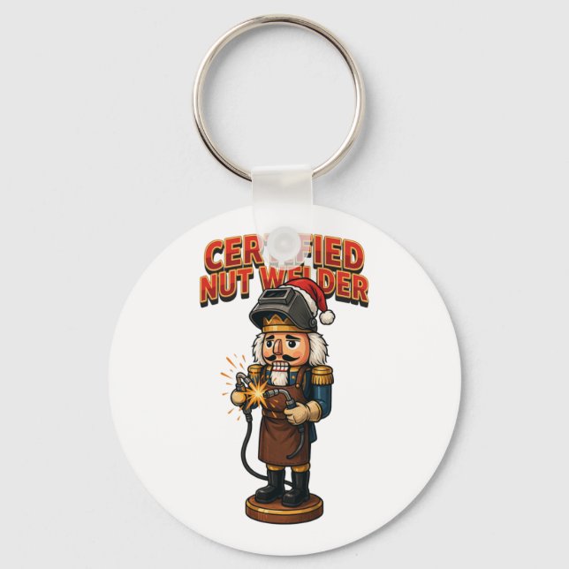 Certified Nutcracker Welder Holiday Professional   Keychain (Front)