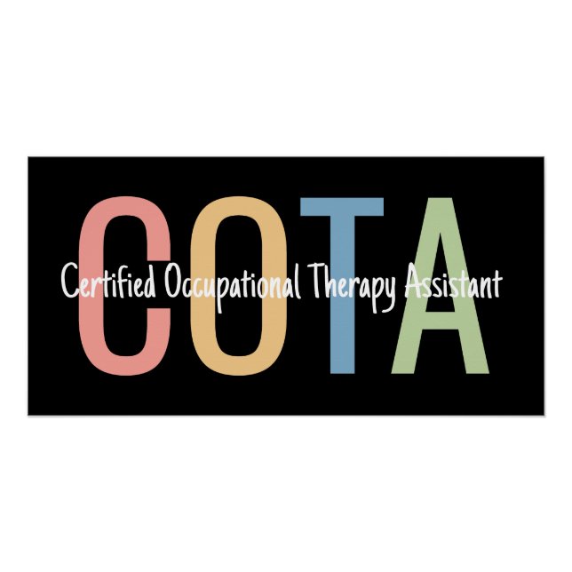 Certified Occupational Therapy Assistant OTA Poster (Front)