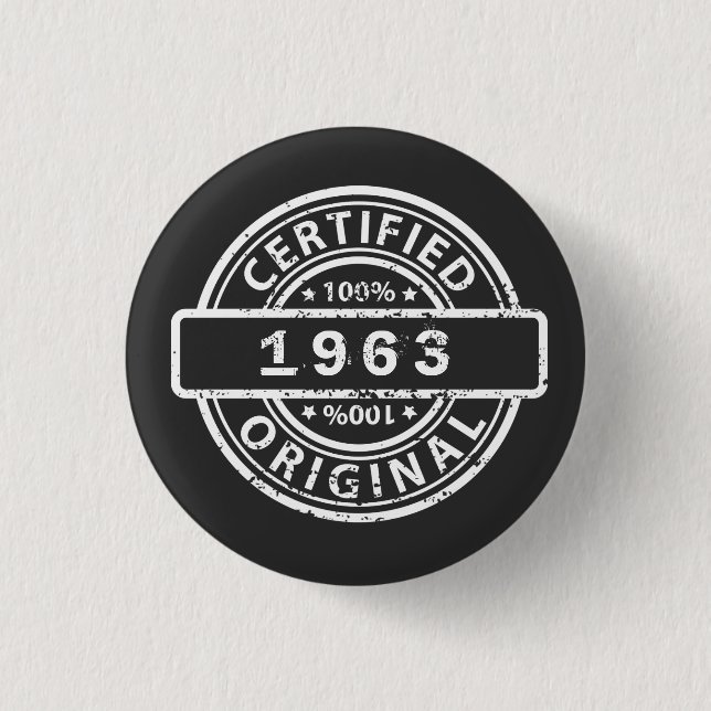 Certified Original customizable 1 Inch Round Button (Front)