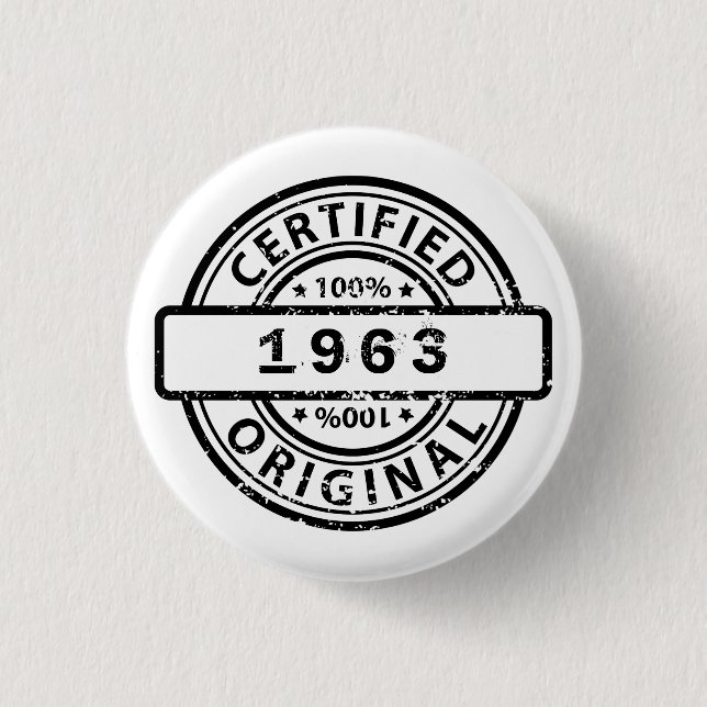 Certified Original customizable 1 Inch Round Button (Front)