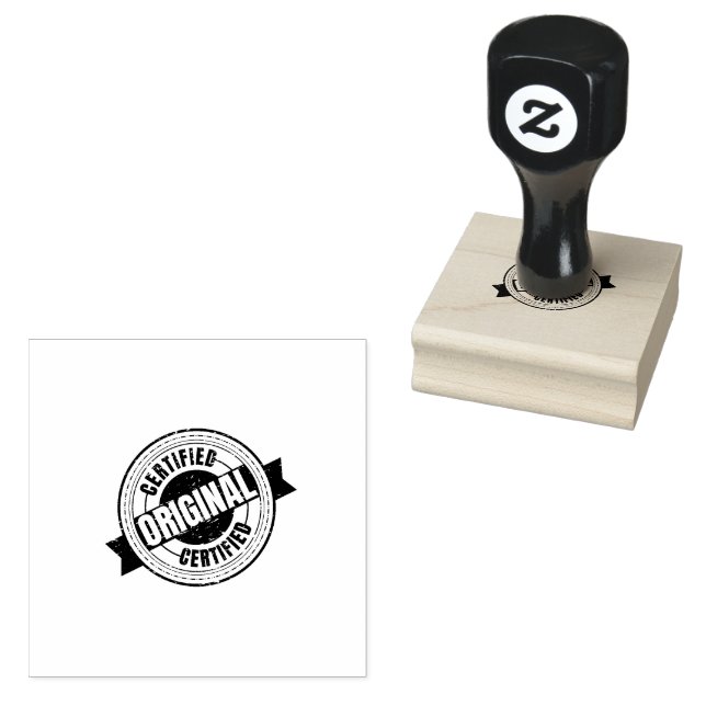CERTIFIED ORIGINAL Impressions Document Jet Black  Rubber Stamp (Stamped)