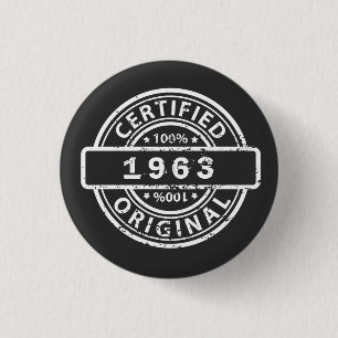 Certified Original Keychain 1 Inch Round Button