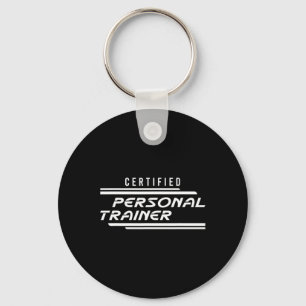 Certified Personal Trainer Fitness Instructor Gym Keychain