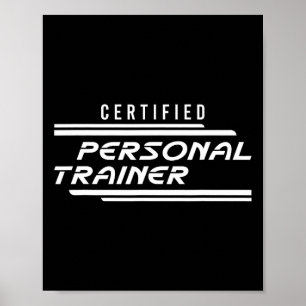 Certified Personal Trainer Fitness Instructor Gym Poster
