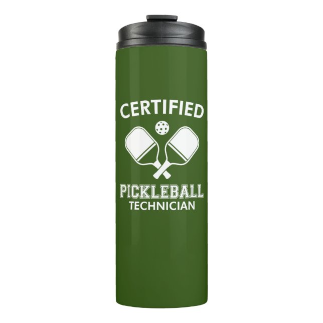 Certified Pickleball Technician Thermal Tumbler (Front)