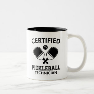 Certified Pickleball Technician Two-Tone Coffee Mug