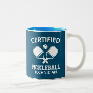 Certified Pickleball Technician Two-Tone Coffee Mug