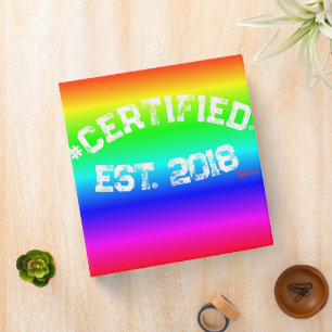 "Certified Pride Binder Insert – Est. 2018"