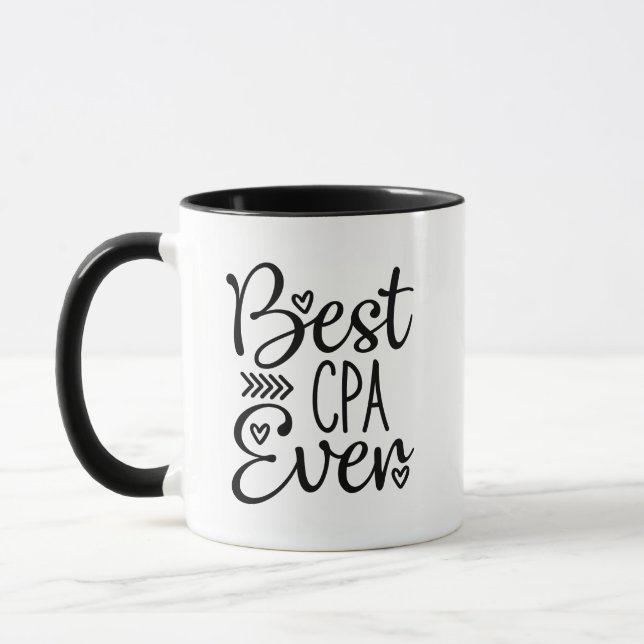 Certified Public Accountant Best CPA Ever Mug (Left)