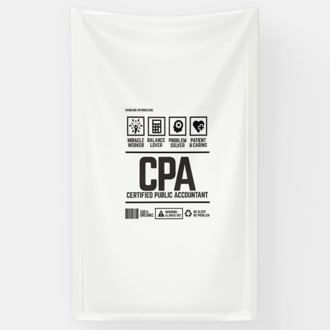 certified public accountant-CPA Banner (Vertical)