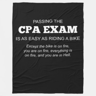 Certified Public Accountant CPA Exam Gift Fleece Blanket