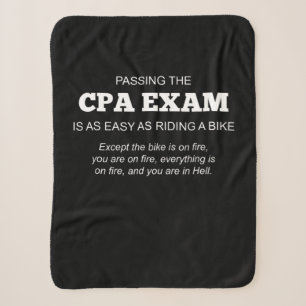 Certified Public Accountant CPA Exam Gift Sherpa Blanket