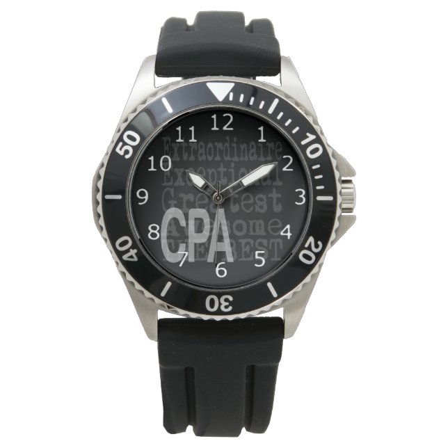 Certified Public Accountant CPA Extraordinaire Watch (Front)
