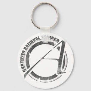 Certified Rational Thinker Keychain