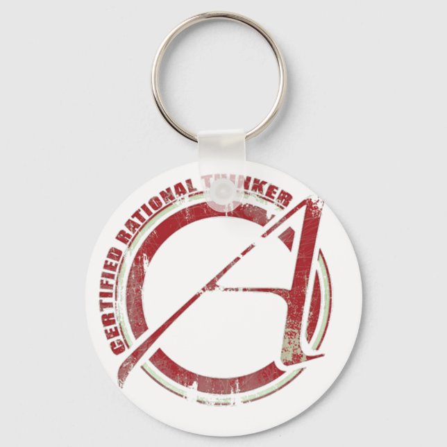Certified Rational Thinker Keychain (Front)