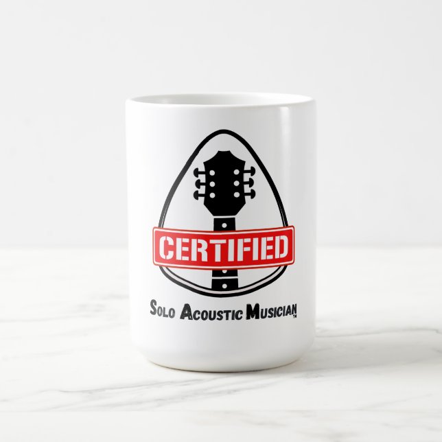 Certified SAM Guitar Pick Headstock Mug (Center)