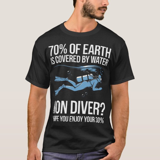 Certified Scuba Diver Marine Dive Underwater Scuba T-Shirt (Front)