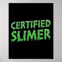 Certified Slimer Halloween Slime Text