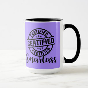 Certified Smartass Purple Mug