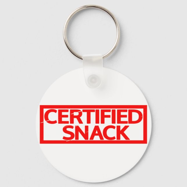 Certified Snack Stamp Keychain (Front)