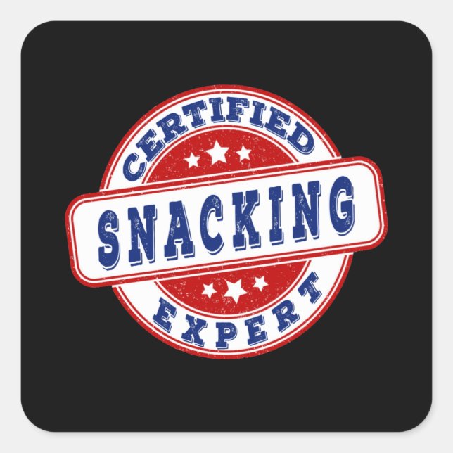 Certified snacking expert seal (Front)