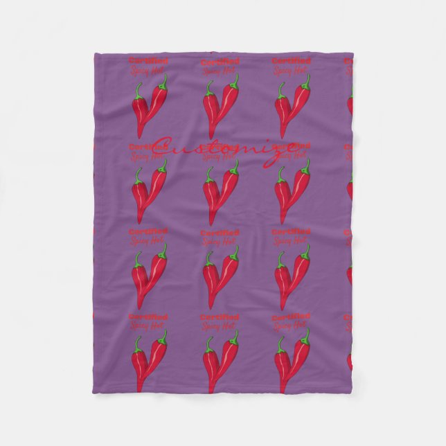 Certified Spicy Hot Thunder_Cove Fleece Blanket (Front)