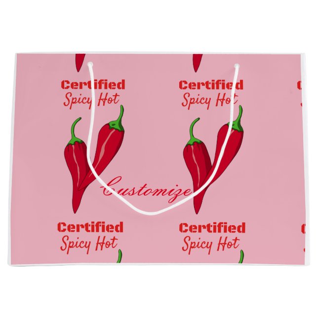Certified Spicy Hot Thunder_Cove Large Gift Bag (Front)