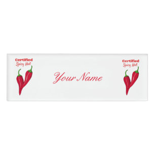 Certified Spicy Hot Thunder_Cove Name Tag