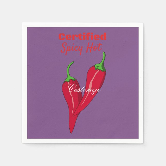 Certified Spicy Hot Thunder_Cove Napkin (Front)