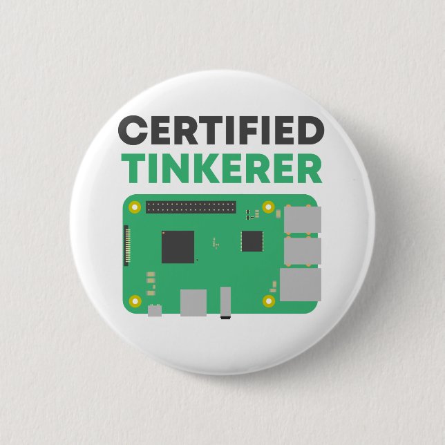 Certified Tinkerer Button (Front)