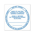 Certified true copy notary public law round black