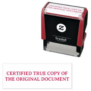 Certified True Copy Rectangular Office Self-inking Stamp