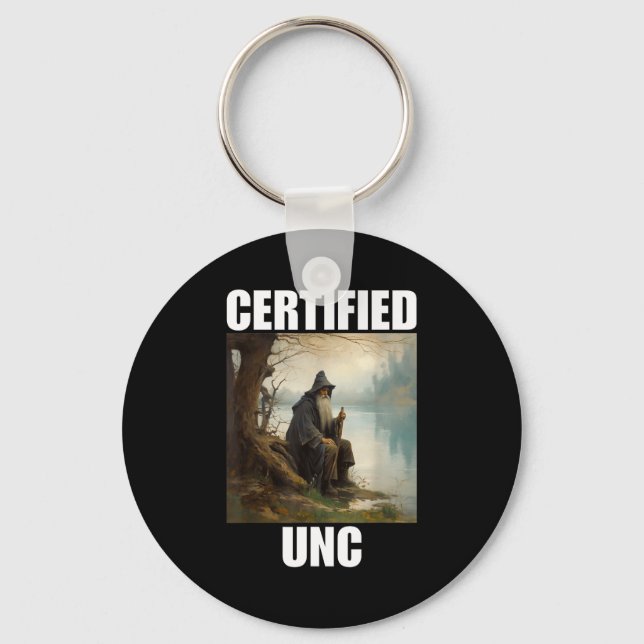 Certified unc status  keychain (Front)