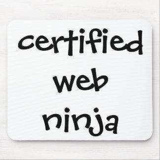 certified web ninja mouse pad