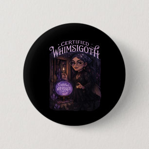 Certified Whimsigoth Witch Broom Closet Classic 2 Inch Round Button