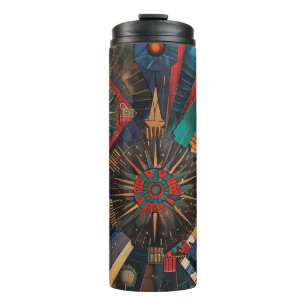 Cerulean "Ancient Indigenous Chronicles" Insulated Thermal Tumbler