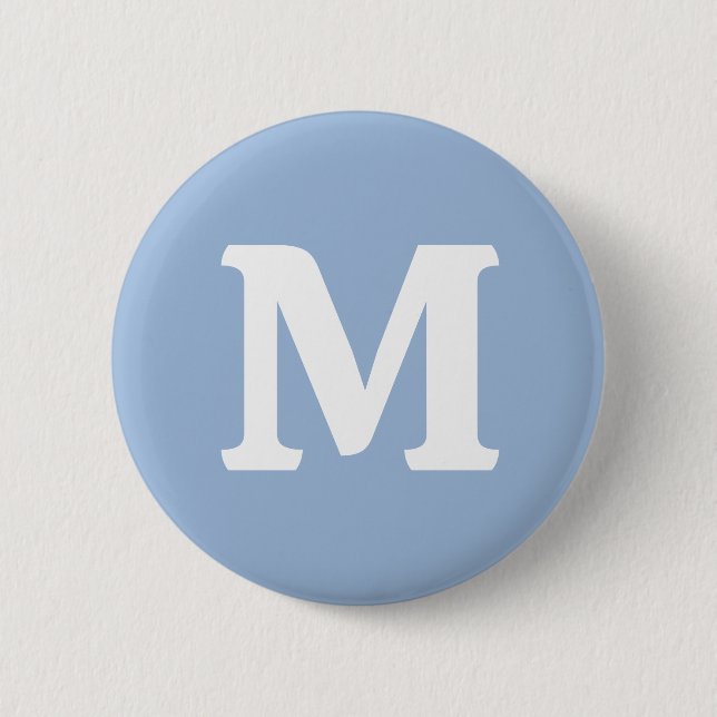 Cerulean blue Solid Colour 2 Inch Round Button (Front)