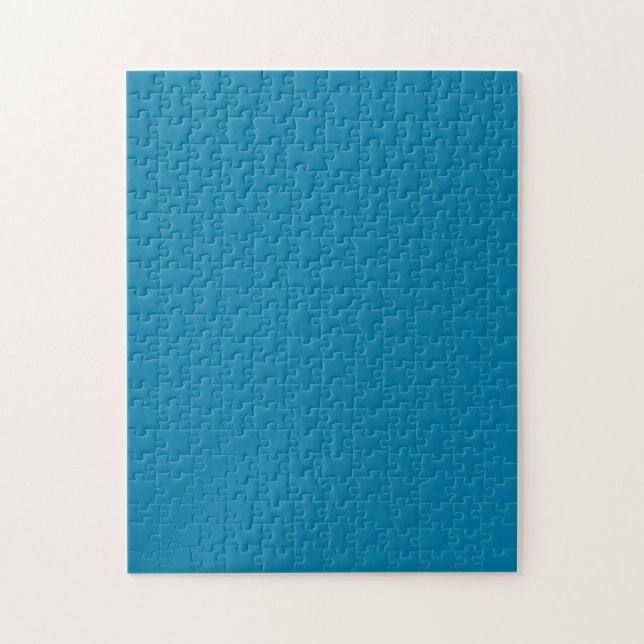 Cerulean Cool One Colour Challenging Jigsaw Puzzle (Vertical)