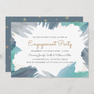 Cerulean Engagement Party Invitation