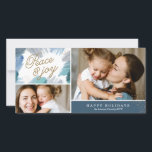 Cerulean Holiday Photo Card<br><div class="desc">Photography © Alagich Katya: www.flickr.com/people/katya_alagich/ and provided by Creative Commons: https://creativecommons.org/licenses/by/2.0/</div>