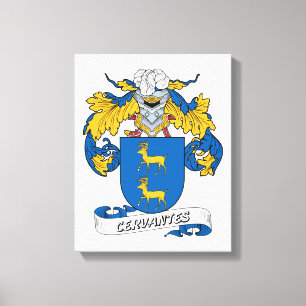 Cervantes Family Crest Canvas Print