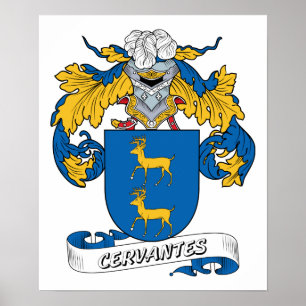 Cervantes Family Crest Poster