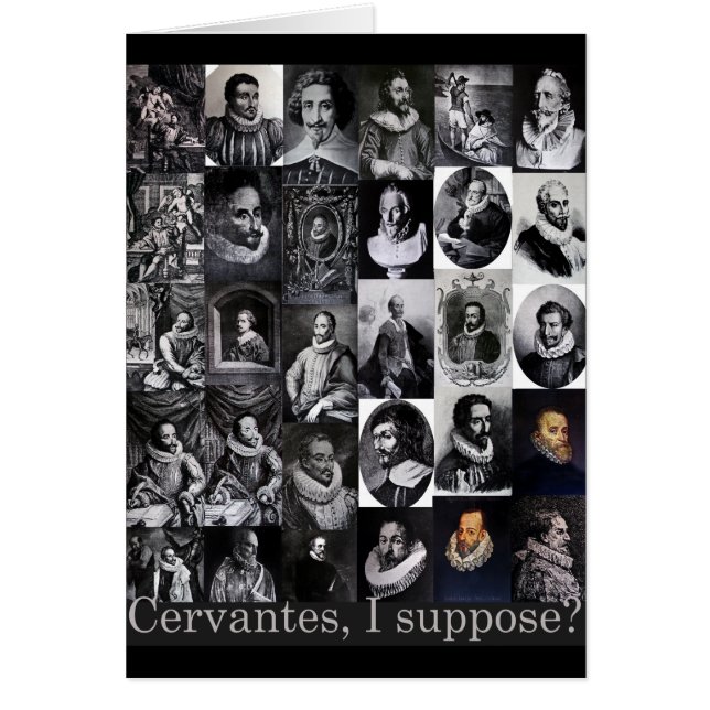Cervantes, I suppose? ...Portraits of Cervantes (Front)