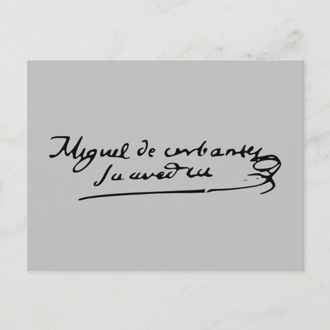 Cervantes Signature Postcard (Front)