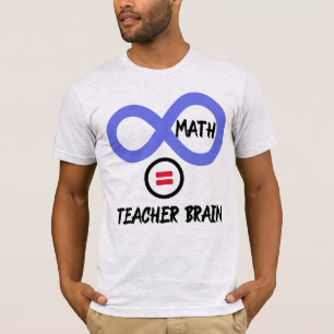 Cerveau de l'enseignant = ×math Algebra T-shirt de
