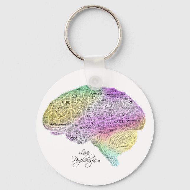 Cerveau psychologie keychain (Front)