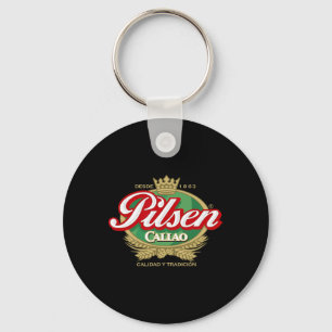 Cerveza Pilsen Callao Marca Peru Peruvian Soccer Keychain