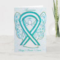 Cervical Cancer Awareness Angel Greeting Card
